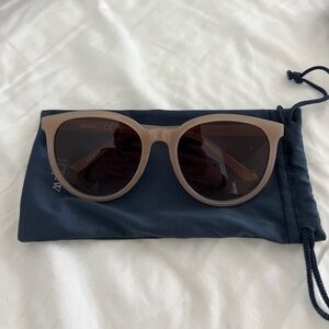 Oversized rounded frame sunglasses